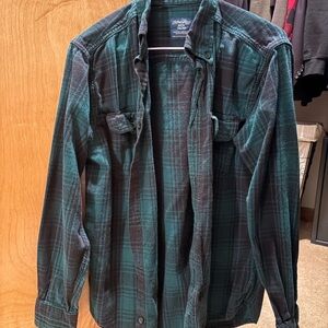 Green and Black Plaid Shirt